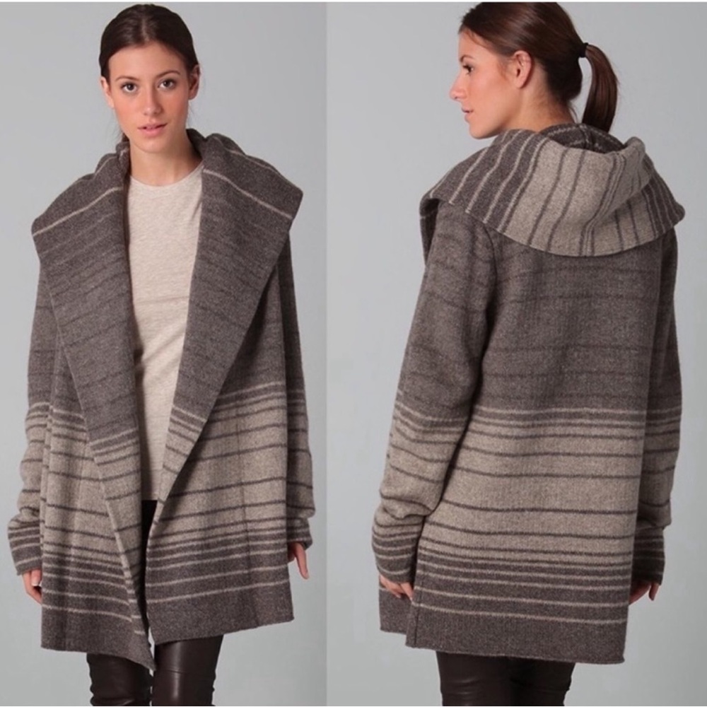 VINCE WOOL/ALPACA SWEATER COAT / CARDIGAN - Picture 9 of 9